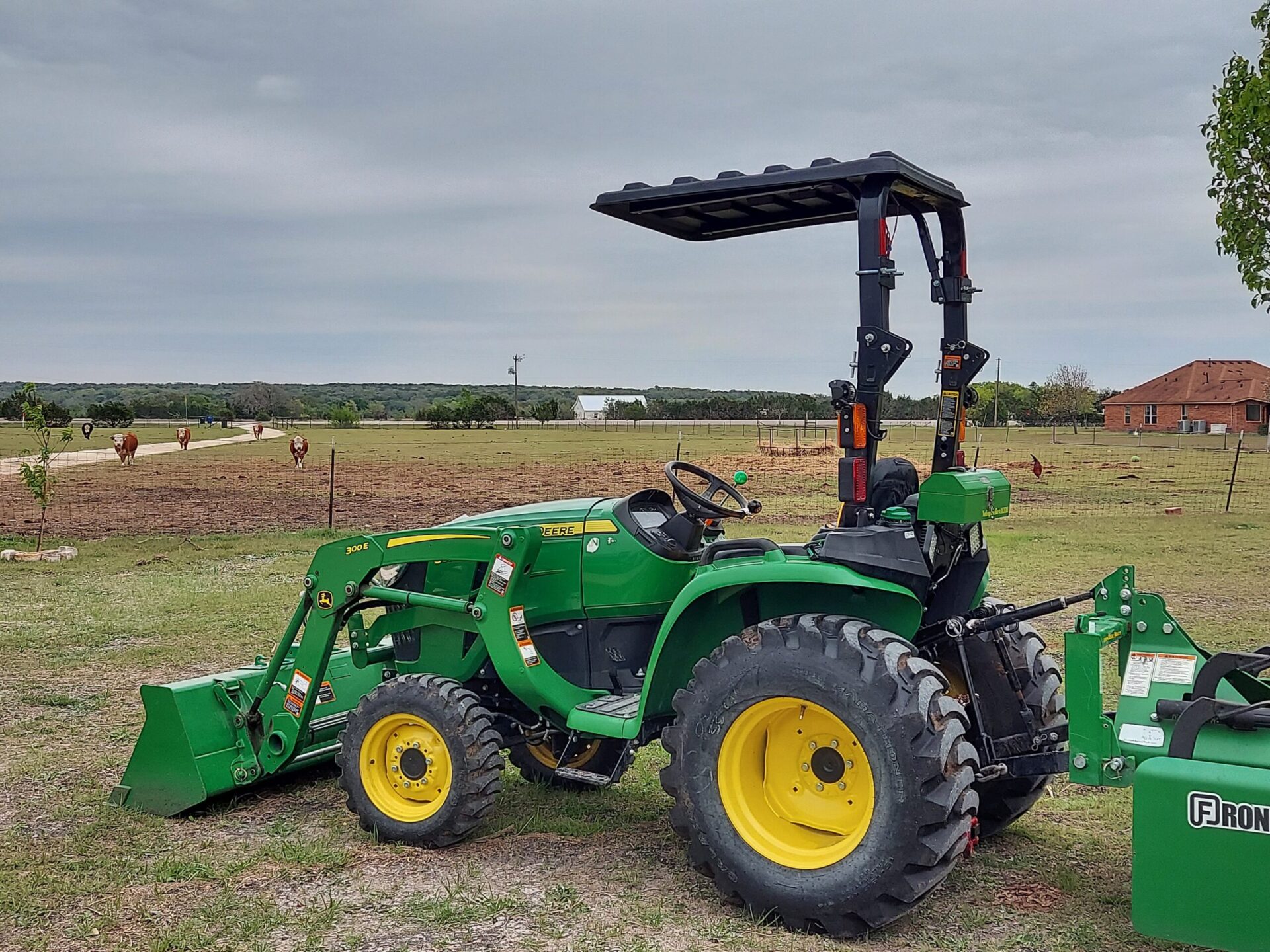 John Deere 3E Series with Rhinohide Tractor Canopy