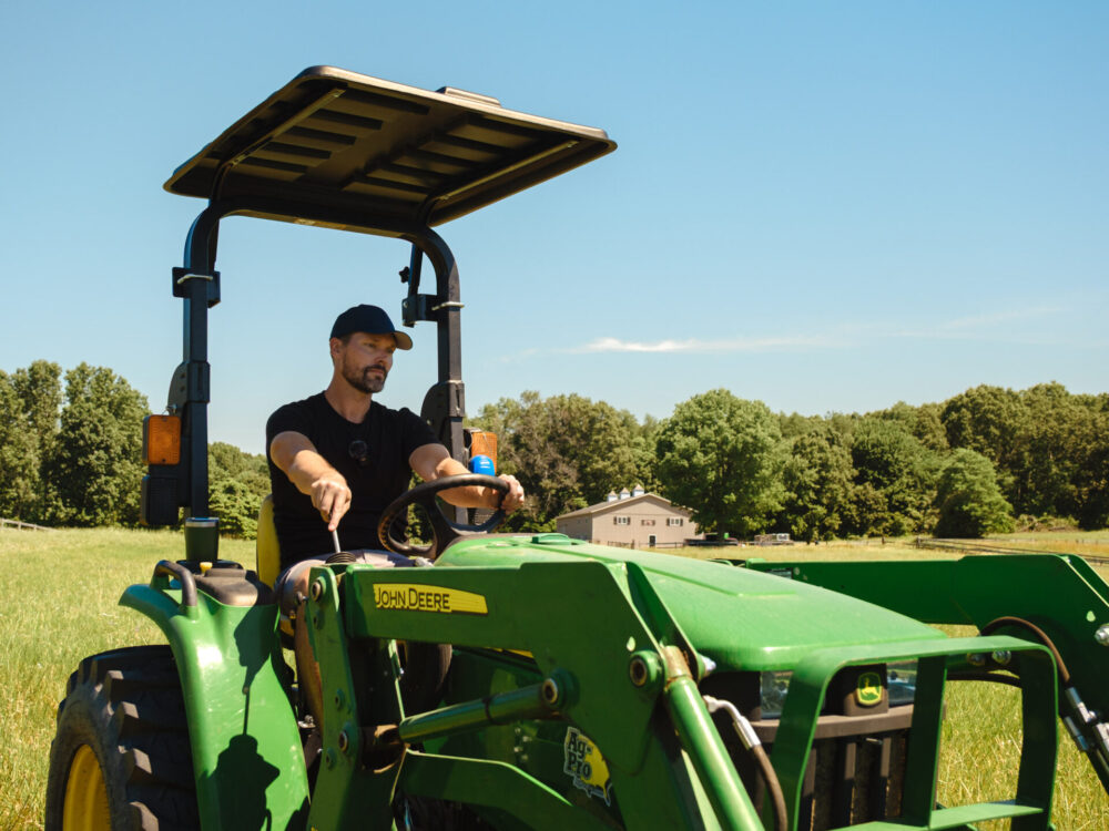 Rhinohide Canopy on John Deere Tractor