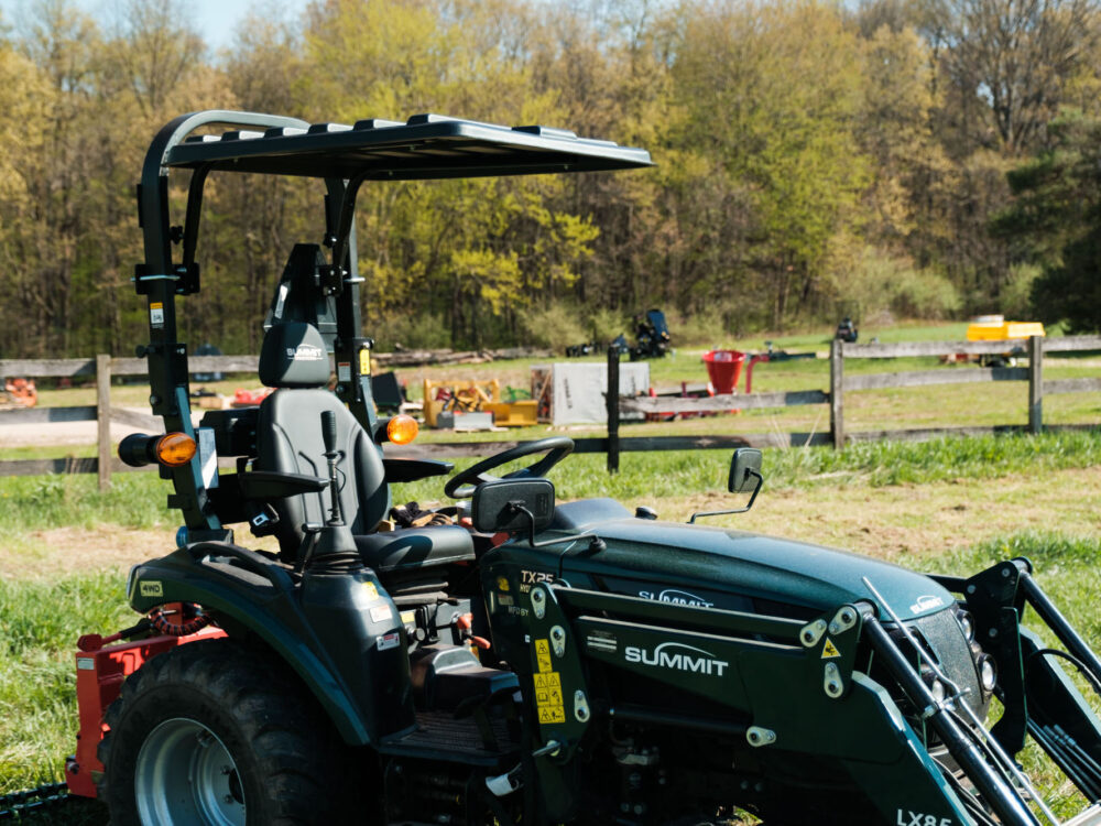 Rhinohide Universal Canopy on Summit TX25 Tractor