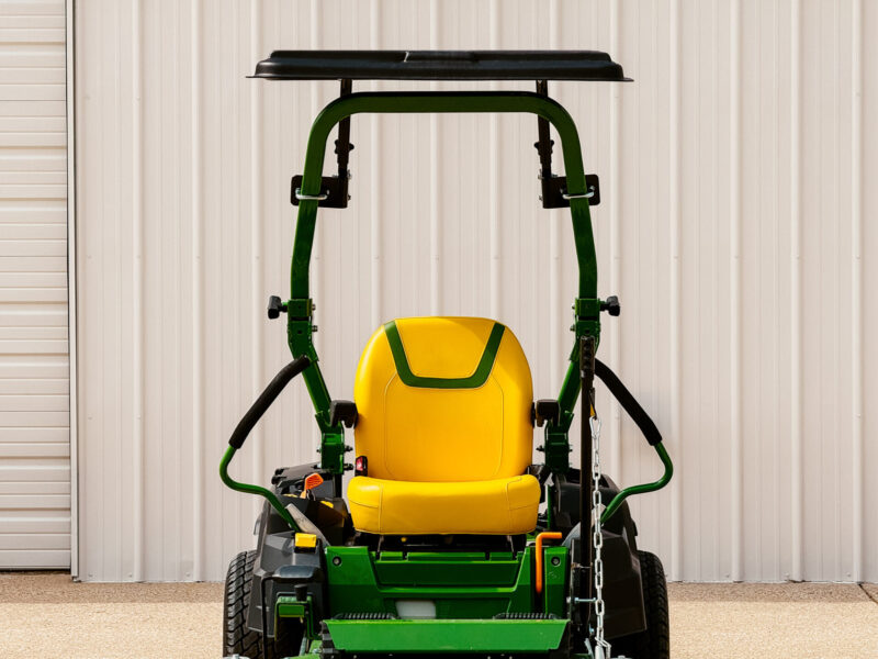 Front View of Rhinohide Canopy on Zero Turn Mower