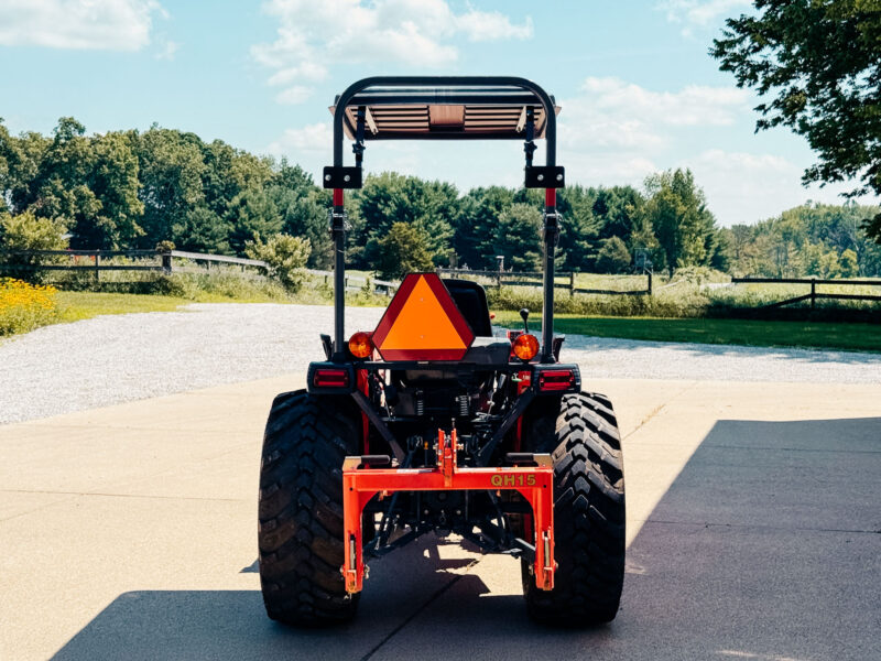Rear View of Universal Tractor Canopy