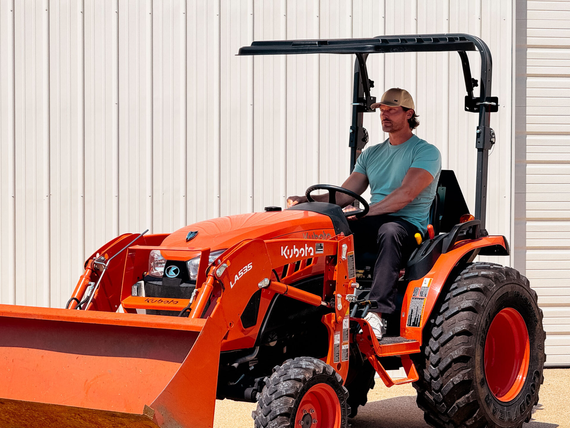Rhinohide Canopy on Kubota Tractor