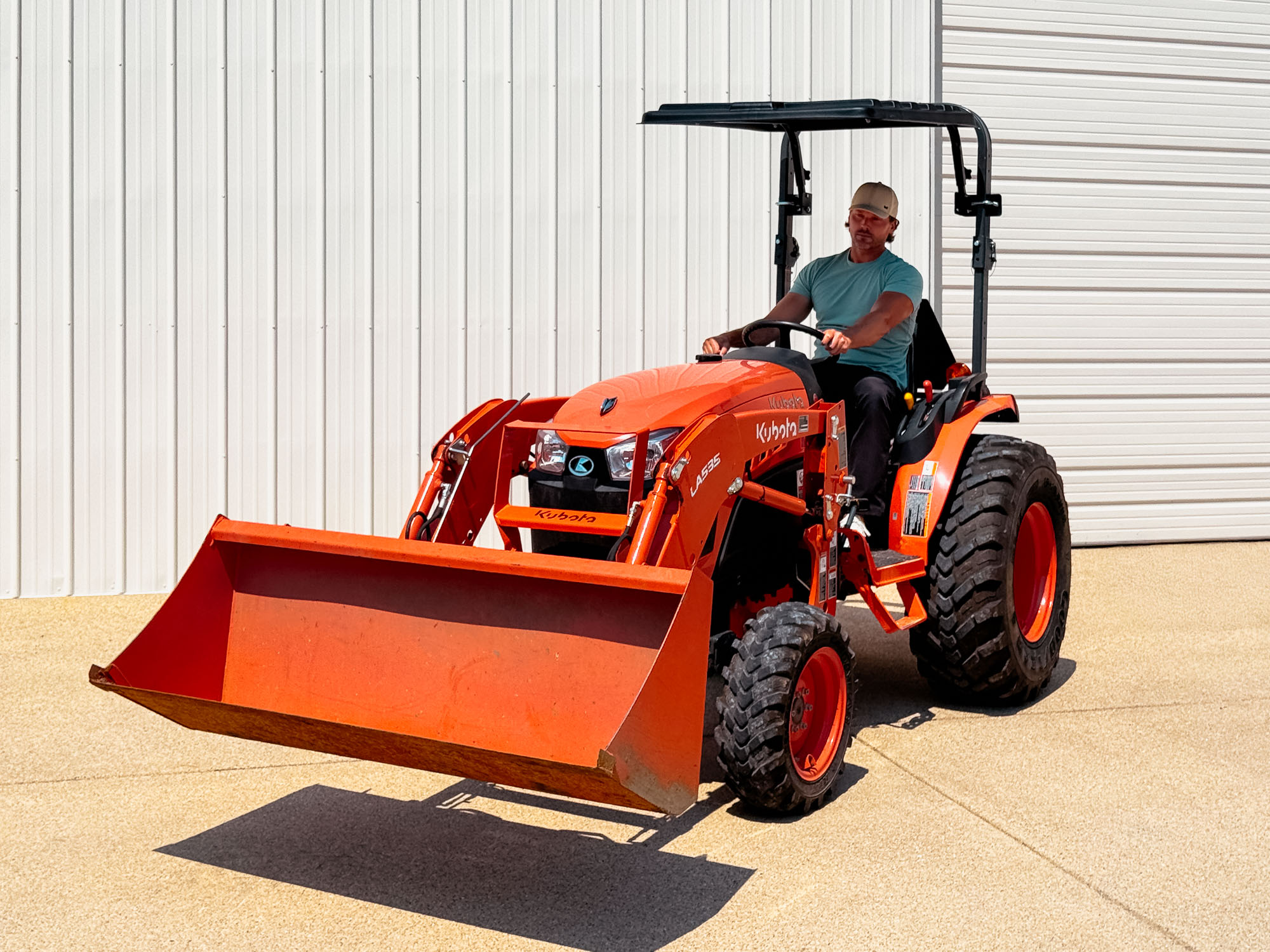 Rhinohide Canopy on Kubota Tractor