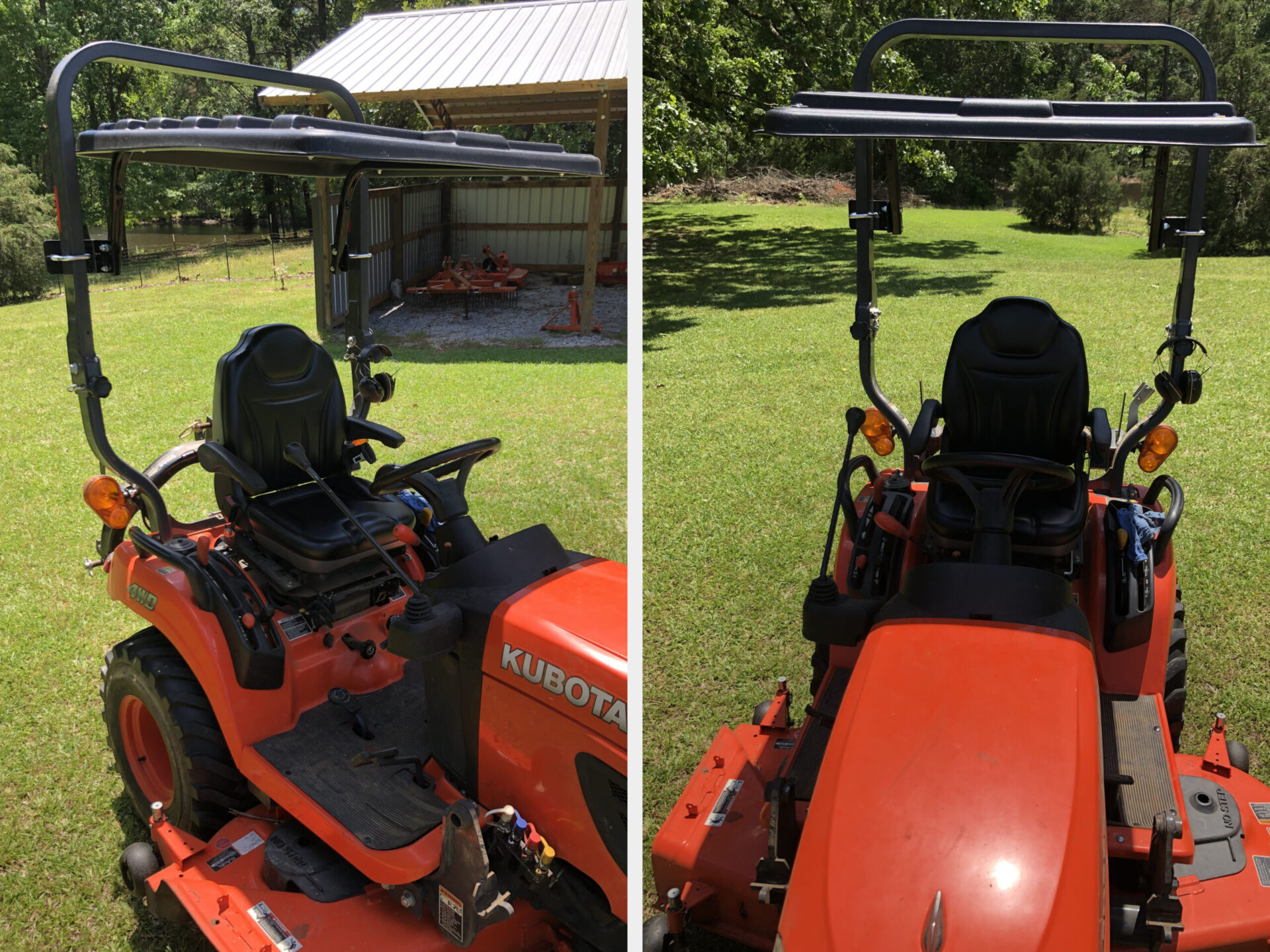 Rhinohide Tractor Canopy on Kubota Tractor