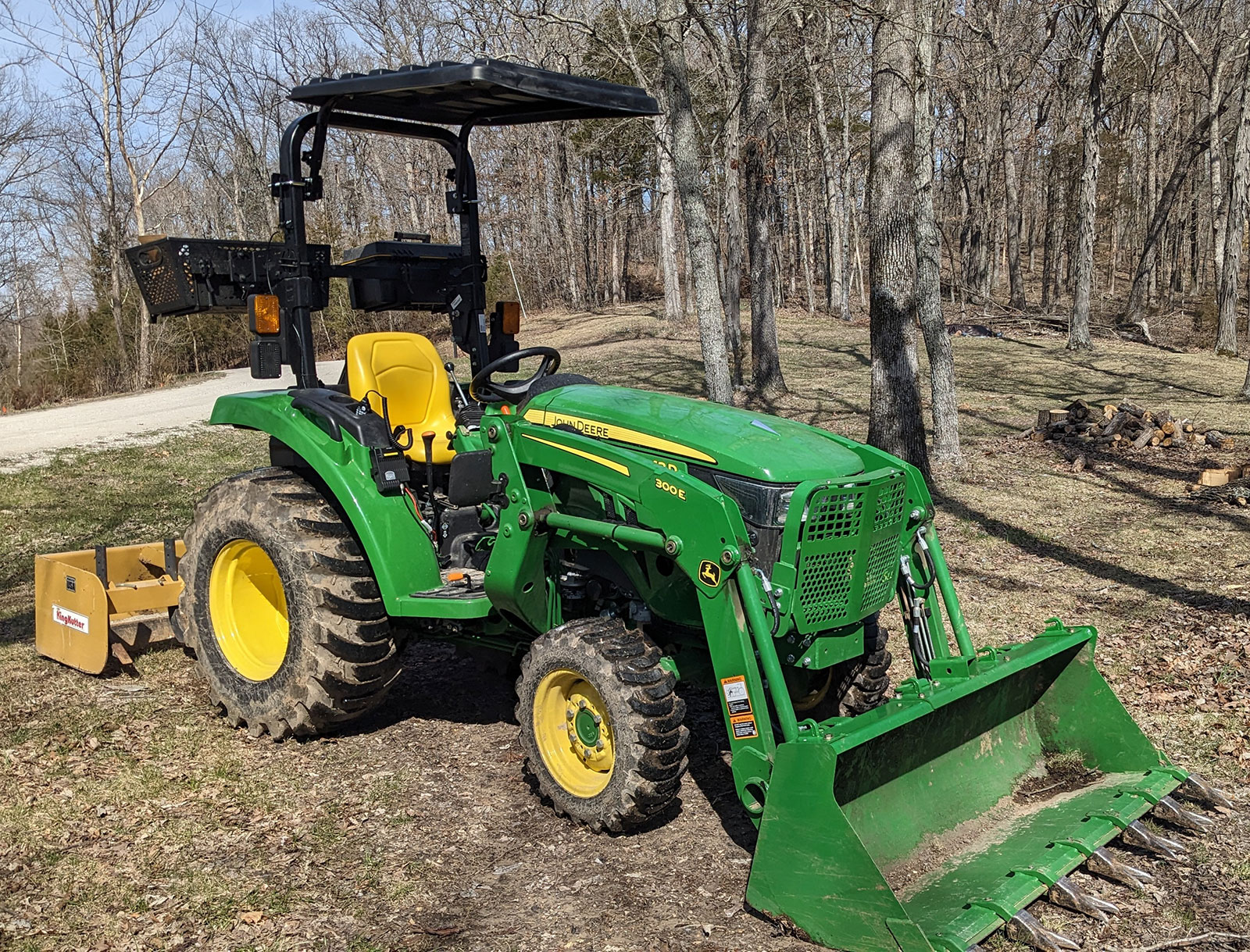 Rhinohide Canopy on John Deere 3043D Tractor