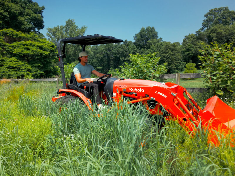 Rhinohide Canopy on Kubota LX2610