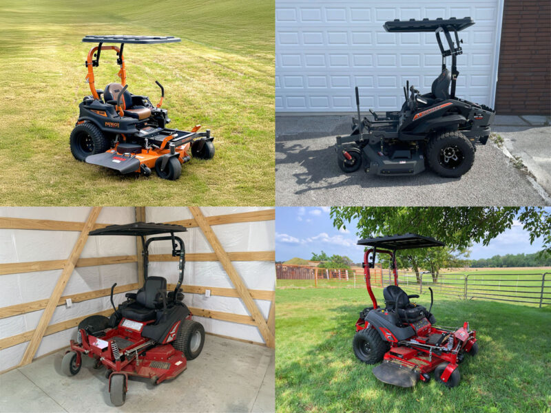 Rhinohide Canopy on Scag, Toro, and aHustler Zero Turn Mowers